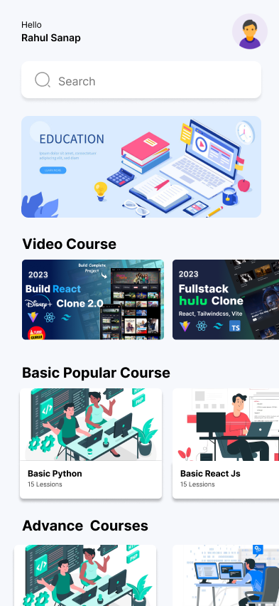 Education App Screenshot 2